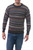 Men's Striped and Patterned 100 Alpaca Pullover Sweater 'Professor'