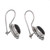 Onyx and Sterling Silver Drop Earrings Handmade in Bali 'Midnight Charisma'