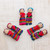 Worry Dolls with 100 Cotton Pouch from Guatemala Set of 6 'Joined in Love'