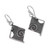 Peruvian Modern Style Sterling Silver Dangle Earrings 'Freeform Beauty'