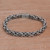 Men's Sterling Silver Byzantine Chain Bracelet from Bali 'Masculine Path'