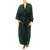 Bamboo Motif Cotton Robe in Grey from Bali 'Night Bamboo'