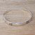 Artisan Crafted Sterling Silver Cuff Bracelet from Bali 'Honorable Gleam'