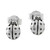 Sterling Silver Ladybug Stud Earrings from Thailand 'Cute Ladybugs'