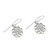 Circular Sterling Silver Celtic Knot Earrings from Thailand 'Knotted Flowers'