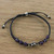 Floral Amethyst and Karen Silver Beaded Bracelet 'Calm and Tranquil'