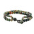 Adjustable Agate Beaded Bracelet from Thailand 'Double Beauty'