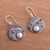Modern Sterling Silver Dangle Earrings from Peru 'Modern Universe'