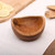 Handmade Teakwood Snack Bowl from Bali 'Brown Shell'