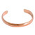 Handcrafted Unisex Upcycled Copper Cuff Bracelet from Mexico 'Texture and Shine'