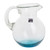 Handblown Recycled Glass Pitcher from Guatemala 'Glistening Sea'