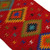 Zapotec Wool Area Rug in Red from Mexico 2x3.5 'Claret Rhombi'