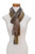 Earth-Tone Rayon Chenille Scarf from Guatemala 'Paths'