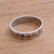 Romantic Sterling Silver Band Ring from Bali 'What Love Is'