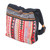 Thai Multicolored Cotton Shoulder Bag with Geometric Motif 'Thai Wanderer'