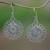 Handcrafted Sterling Silver Dangle Earrings from Bali 'Bali Sun'