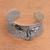 Artisan Crafted Sterling Silver Dragon Cuff Bracelet 'Majestic Creature'