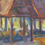 Buddhist Temple Landscape Painting in Oil on Canvas 'Wat Ton Kwen Chiang Mai'