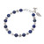 Lapis Lazuli Beaded Bracelet from Thailand 'Floral Lapis'