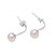 White Cultured Pearl Drop Earrings from Bali 'Goddess Teardrops'