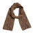 Alpaca Blend Espresso and Tan Scarf from Peru 'Brown Paracas Shadows'