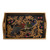 Reverse-Painted Glass Peacock Tray in Gold 17 in. 'Peacock Charm in Gold'