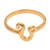 18k Gold Plated Sterling Silver Leo Band Ring 'Golden Leo'