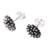 Modern Sterling Silver Stud Earrings from India 'Spiny Burst'