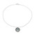 Circular Labradorite Pendant Necklace from India 'Aurora Moon'