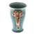 Elephant-Themed Celadon Ceramic Mug from Thailand 'Elephant Handle in Green'