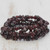 Set of Three Garnet Beaded Stretch Bracelets from Brazil 'Garnet Fascination'