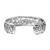 Vine Pattern Sterling Silver Cuff Bracelet from 'Elegant Garland'