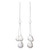 Drop-Pattern Sterling Silver Dangle Earrings from Thailand 'Fashionable Drops'