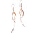 Gold and Rose Gold Accent Sterling Silver Earrings from Bali 'Jimbaran Tendrils'