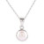 Round Cultured Pearl Pendant Necklace from India 'Elegant Bliss'