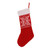 Snowflake Pattern Knit Stocking in Poppy from India 'Snowflake Charm'