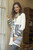 Ivory and Multi-Color Patchwork 100 Alpaca Knit Cardigan 'Patchwork'