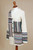 Ivory and Multi-Color Patchwork 100 Alpaca Knit Cardigan 'Patchwork'