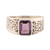 Sparkling Amethyst Ring from India 'Purple Glisten'