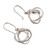 Knot Motif Sterling Silver Dangle Earrings from Mexico 'Knots of Infinity'