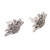 Stylized Sterling Silver Axolotl Button Earrings from Mexico 'Stylized Axolotl'