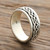 Celtic Pattern Sterling Silver Spinner Ring from India 'Celtic Illusion'