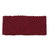 Wave Pattern 100 Baby Alpaca Headband in Crimson from Peru 'Passionate Waves in Crimson'