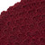 Wave Pattern 100 Baby Alpaca Headband in Crimson from Peru 'Passionate Waves in Crimson'