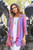 Fuchsia and Purple Batik Rayon Kimono Jacket from Bali 'Balinese Cover'