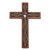 Copper and Wood Wall Cross with Pyrite Accents from Peru 'Faith Glitters'