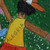 Naif Painting of a Childhood Game from Brazil 'Look at the Snake'