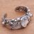 Dragon-Themed Multi-Gemstone Cuff Bracelet from Bali 'Dragon Empire'