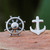 925 Silver Nautical Stud Earrings Handcrafted in Thailand 'Setting Sail'