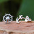 925 Silver Nautical Stud Earrings Handcrafted in Thailand 'Setting Sail'